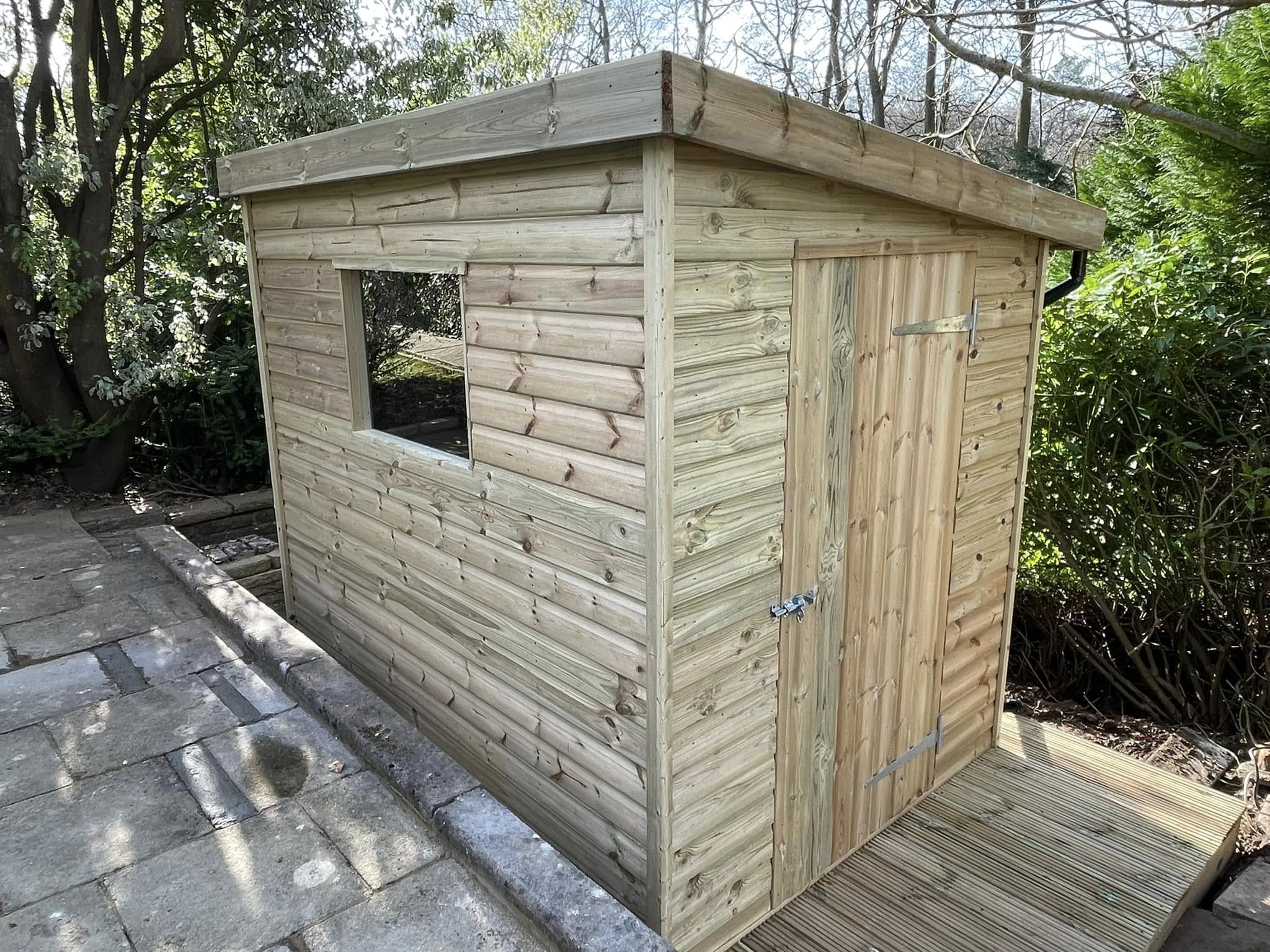 Bespoke shed constructed