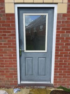 Front door paint before