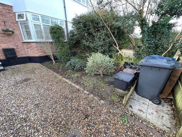 Driveway extension before