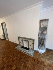 Fireplace removal and new Acoustic panelling