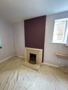 Fireplace removal and new Acoustic panelling