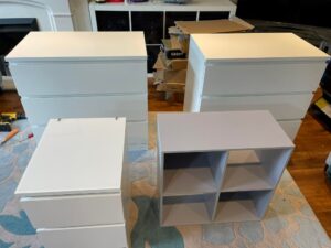 Flat pack assemble after