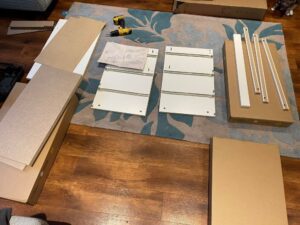 Flat pack assemble before