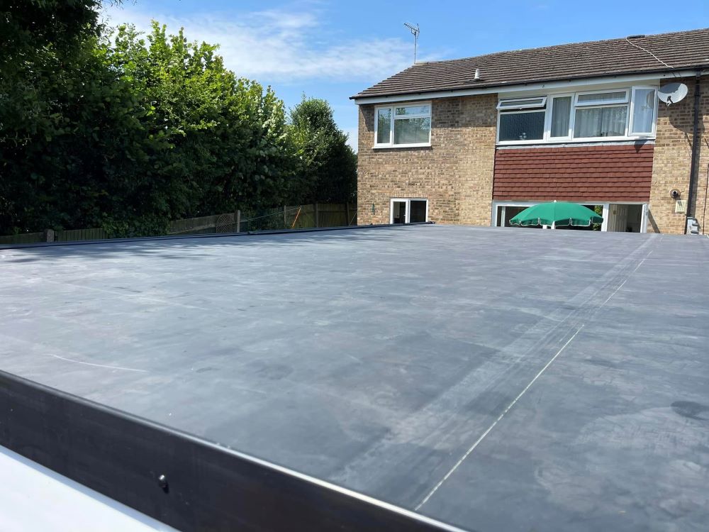 Garage rubber roof