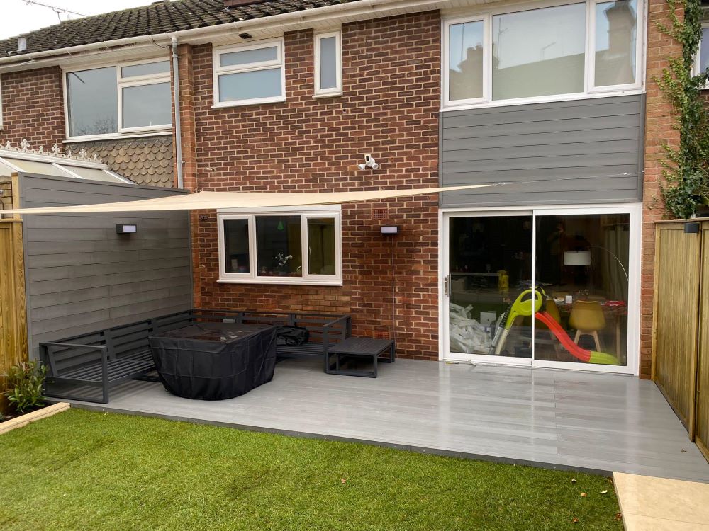 Garden makeover after