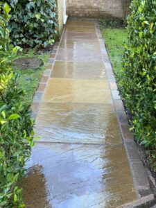 Garden path after