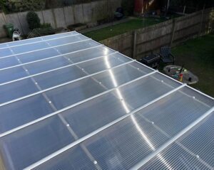 Lean to pergola after