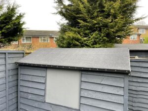 Shed roof after