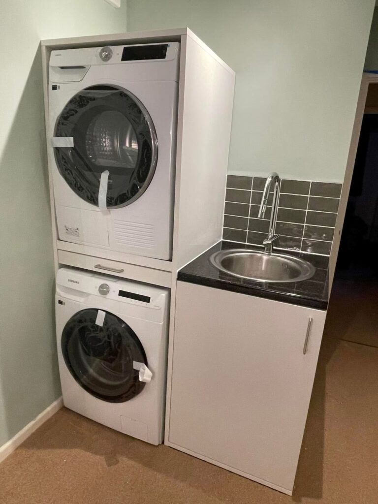 Utility area after